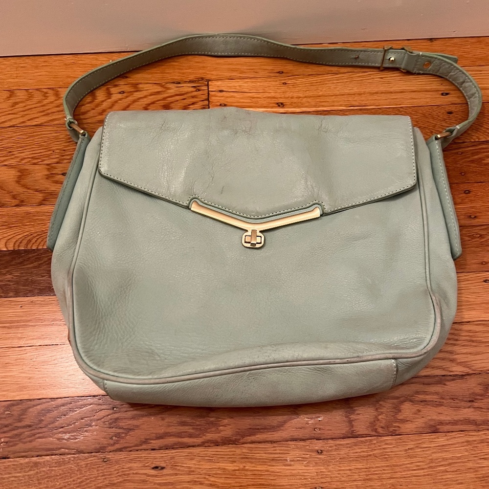 Botkier Valentina Hobo Bag in Mint Cowhide